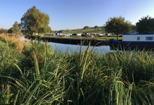 Reedley Marina on the Leeds Liverpool canal